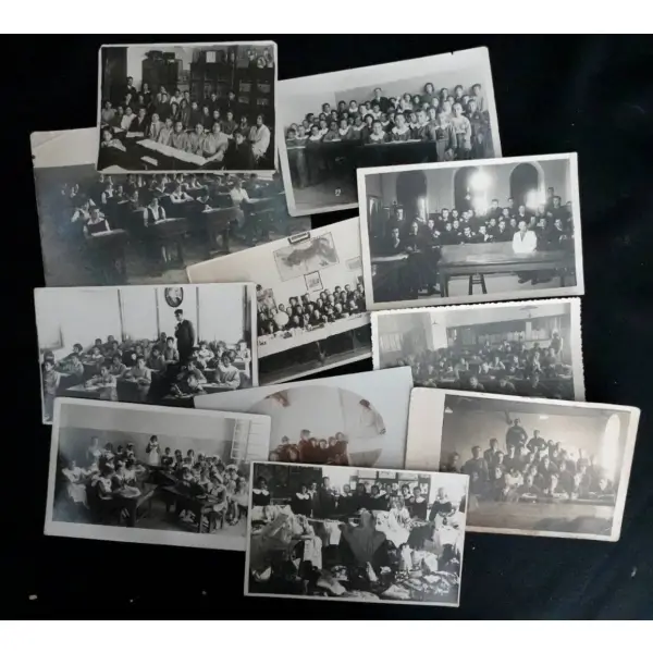 Öğrenci ve öğretmenlerin sınıf içerisinde çekilmiş fotoğrafları (11 adet)