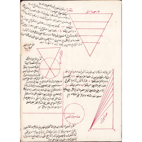 Arapça kozmografya planı, 4 sayfa, 15x21cm