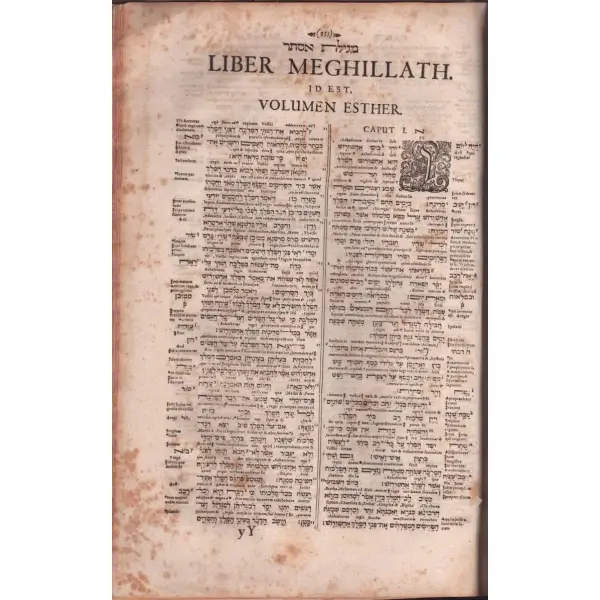 BİBLA UNİVERSA ET HEBRAİCA QUİDEM CUM LATİNA INTERPRETATİONE XANTİS PAGNİNİ LUCENSİS, Lipsiae (Leipzig) 1657, 183 + 283 s., 28x39 cm