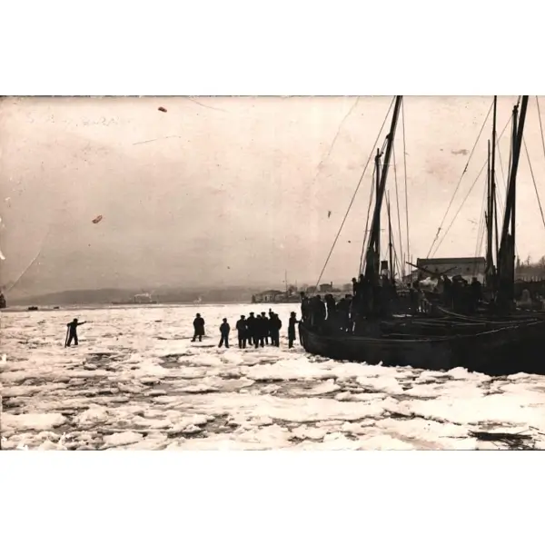 İstanbul 1929 kışı, Foto W. Sender- Constantinople, 9x14 cm