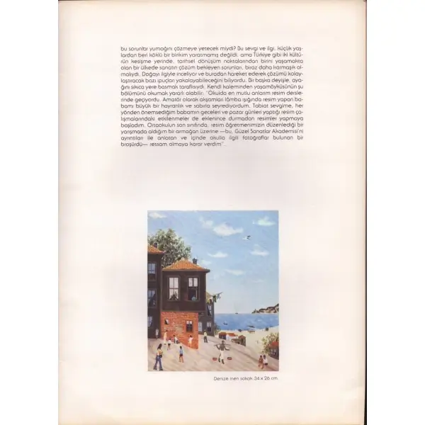 Nedim Günsür tarafından imzalı sergi kataloğu, Cumalı Sanat Galerisi, 1983, 24x32 cm