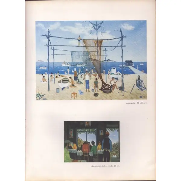 Nedim Günsür tarafından imzalı sergi kataloğu, Cumalı Sanat Galerisi, 1983, 24x32 cm
