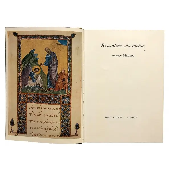 İngilizce BYZANTINE AESTHETICS, Gervase Mathew, 1963, New York: Harper & Row, 189 s, 17x22 cm