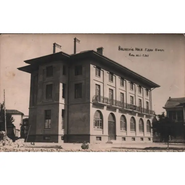 Balıkesir Cumhuriyet Halk Fırkası binası, 1921, Foto Ali Esat, 9x14 cm