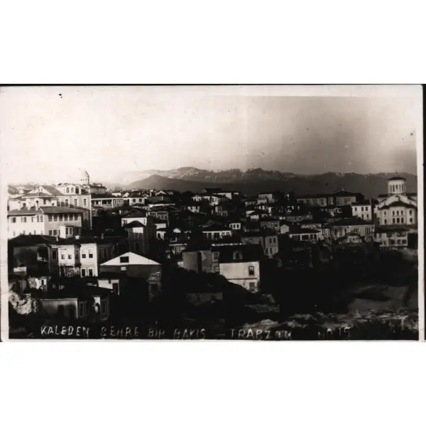 Trabzon kalesinden şehre bakış, 25 Nisan 1934, 9x14 cm