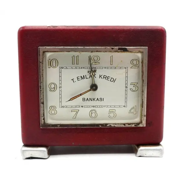 Türkiye Emlak Kredi Bankası´nın saat formunda kumbarası, 12x10x5 cm