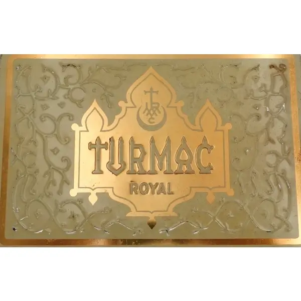 TURMAC ROYAL marka içi boş teneke sigara kutusu, 17x11x2 cm