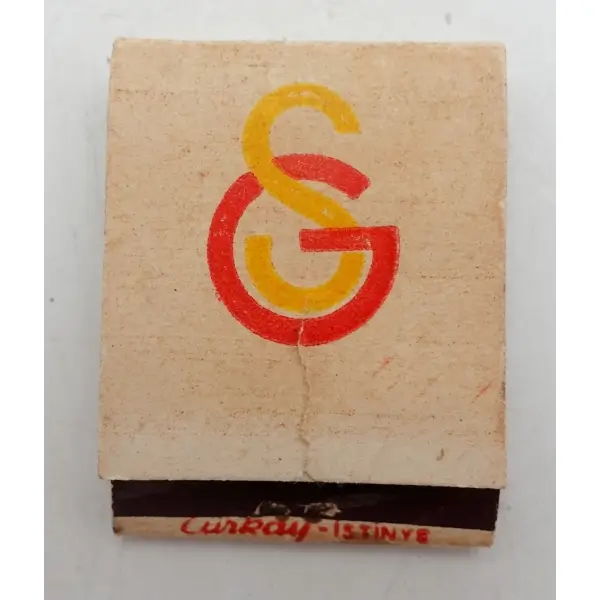 1966-1967 Galatasaray Lisesi mezunları veda çayı hatırası kibrit kutusu, 5x4x1 cm