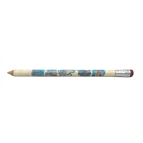 Üzeri Kıbrıs haritalı büyük boy kalem, 26x2 cm