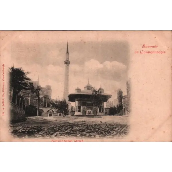 III. Ahmed Çeşmesi, Constantinople, ed. A. Zellich Biraderler
