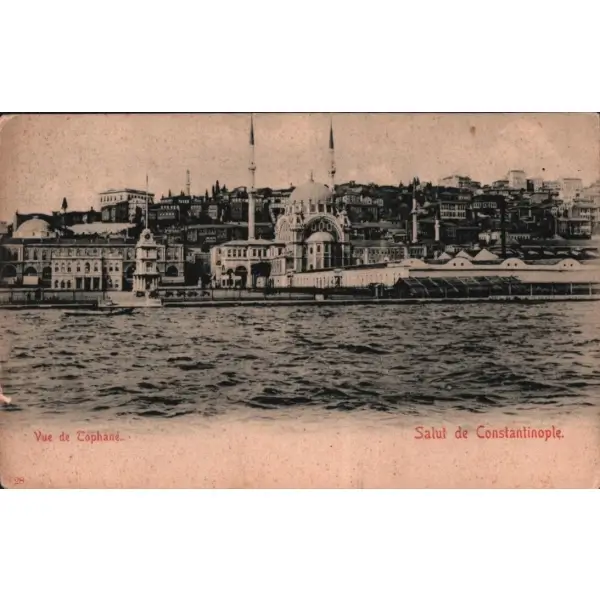 Tophane manzarası ve Nusretiye Camii, Constantinople