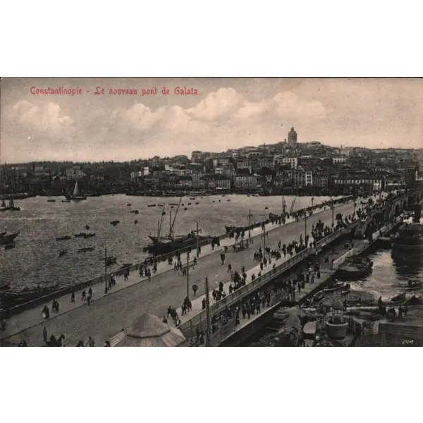 Galata Köprüsü, Constantinople, ed. J. Ludwigsohn
