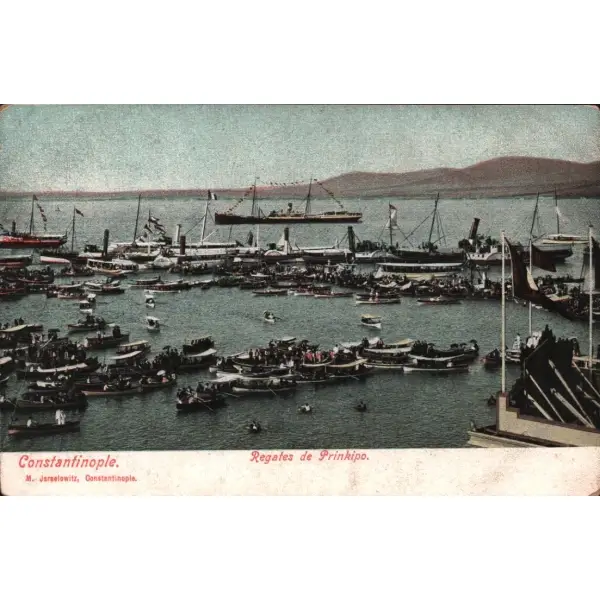 Büyükada´da tekne yarışları, Constantinople, ed. M. Jsraelowitz