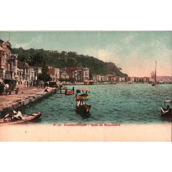 Büyükdere Boğazı´nda kayıkçı, Constantinople