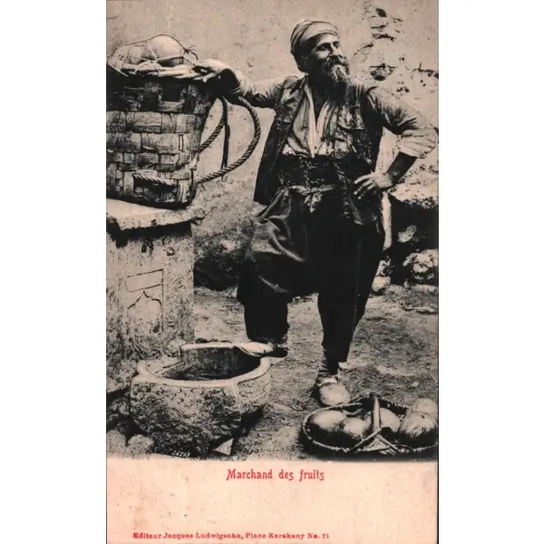 Meyve satıcısı, ed. Jacques Ludwigsohn-Karaköy