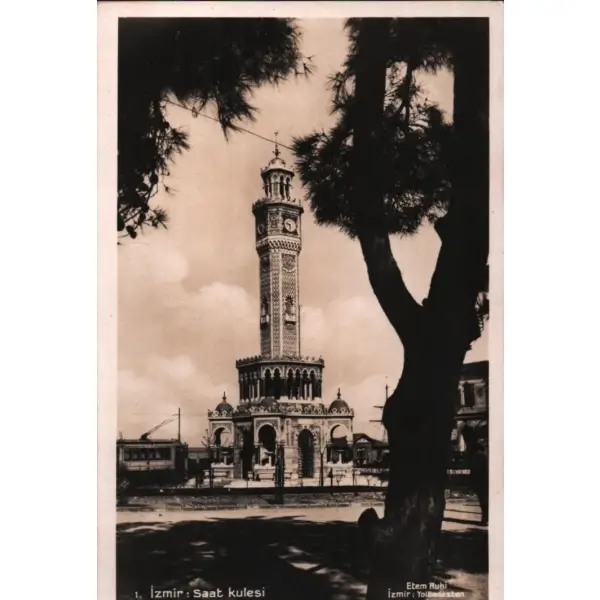 İzmir Saat Kulesi, Etem Ruhi-İzmir Yolbedesten, 9x14 cm