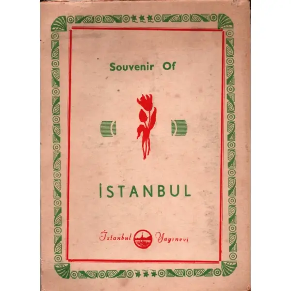 İstanbul´a ait 6 görselin yer aldığı SOUVENIR OF İSTANBUL, İstanbul Yayınevi, 17x69 cm