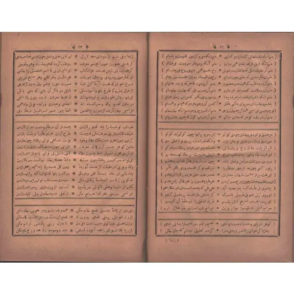 NESÎMÎ DÎVÂNI, Ahter Matbaası, 1298, 186 sayfa, 16x23 cm
