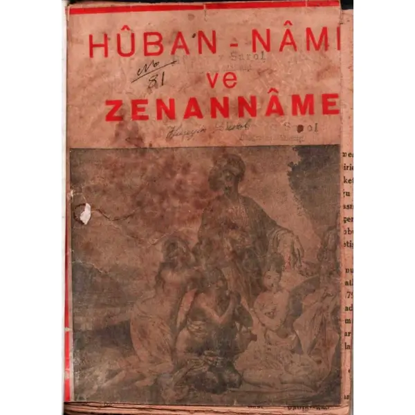 HÛBANNAME VE ZENANNAME, Enderunlu Fâzıl, Ercümend Muhib, Yeni Şark Kitabevi, 1945, 80 sayfa, 13x18 cm
