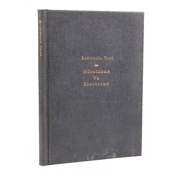 HÛBANNAME VE ZENANNAME, Enderunlu Fâzıl, Ercümend Muhib, Yeni Şark Kitabevi, 1945, 80 sayfa, 13x18 cm