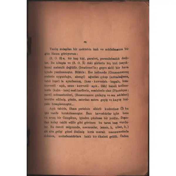 KAOS, Ercüment Behzat, Ülkü Kitaphanesi, İstanbul - 1934, 64 sayfa, 14x20 cm