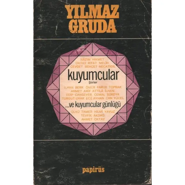 KUYUMCULAR (Şiirler), Yılmaz Gruda, 1980, Papirüs Yayınları, 70 sayfa, 13x20 cm, İTHAFLI VE İMZALI...