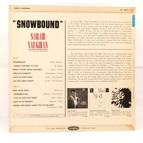 Sarah Vaughan - Snowbound