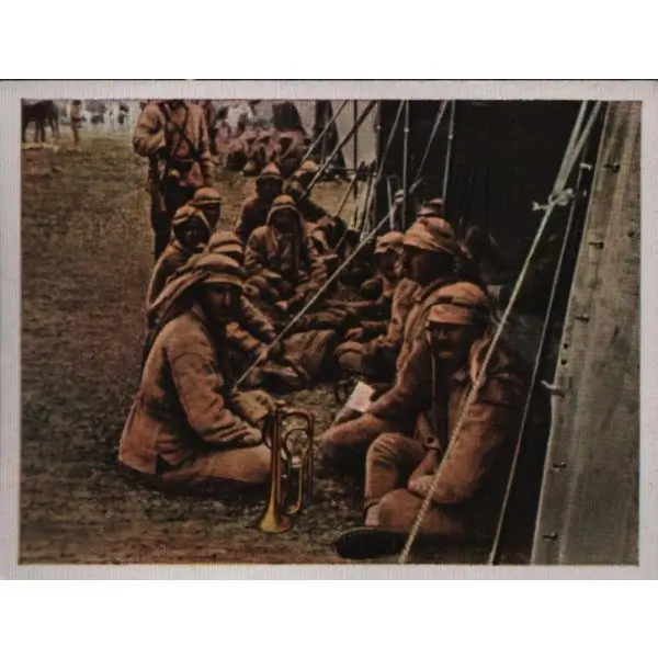 I. Dünya Savaşı İtalyan, Balkan, Doğu (1916) Mezopotamya´daki Türk askeri kampı, Lande Mokri Superb, 5x6 cm