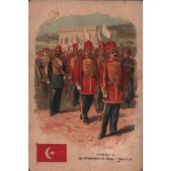 Yıldız Sarayı´nda Sultan ve tebercileri, ed. Maison C. Beriot, 7x11 cm