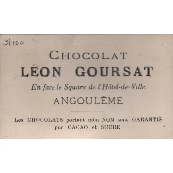 Piyade askerleri konulu 6 adet Fransızca çikolata kartı, Chocolat Leon Goursat, 6x11 cm