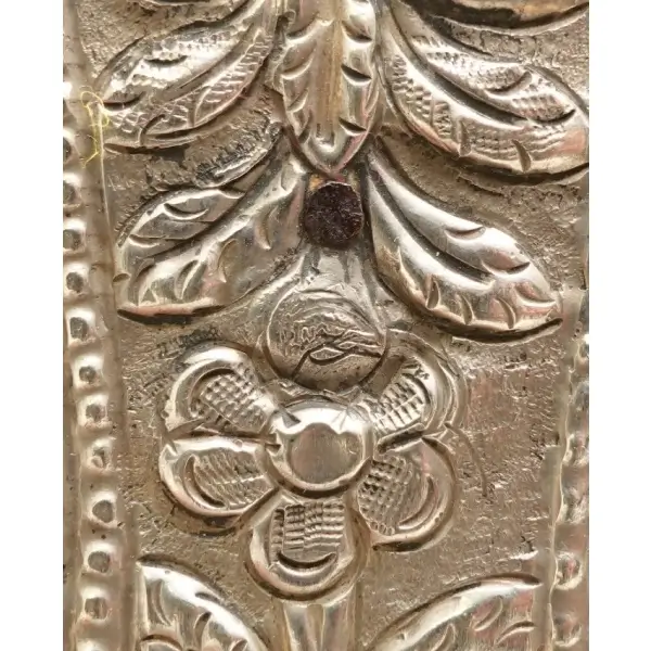 Osmanlı tuğralı, gümüş takunya çifti, 24x7x7 cm