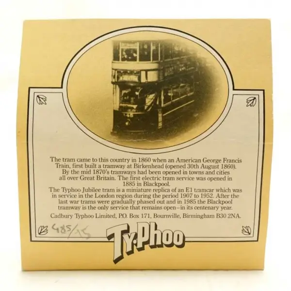 Orijinal kutusunda İngiliz malı, Ty.Phoo Tea reklamlı oyuncak araba, 11x11 cm