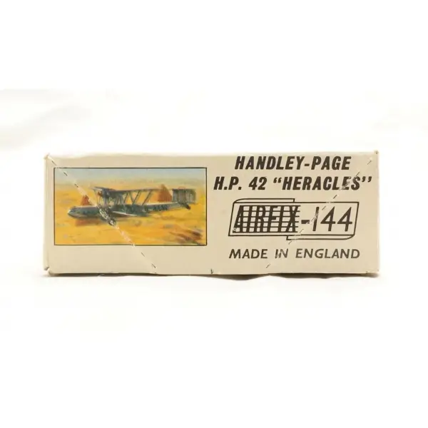 Orijinal kutusunda İngiliz malı ´´H.P. 42 Heracles´´ model plastik maket oyuncak, 29x9x3 cm (kutu)