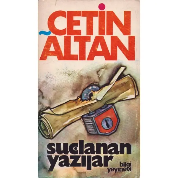 SUÇLANAN YAZILAR, Çetin Altan, İstanbul 1975, Bilgi Yayınevi, 336 sayfa, 11x19 cm, İTHAFLI VE İMZALI...