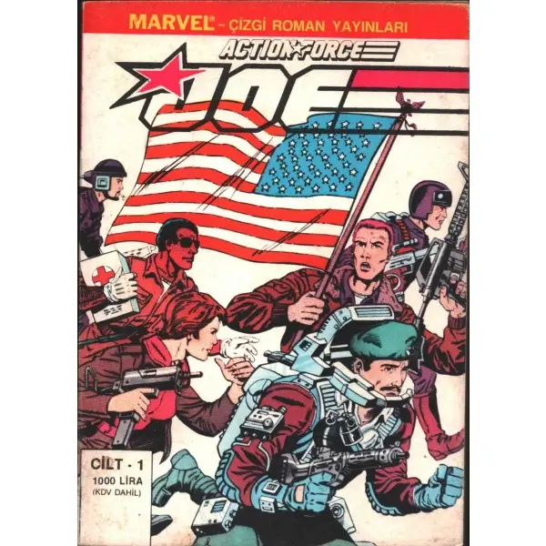 ACTION FORCE JOE (G.I JOE), Cilt-1, Marvel - Çizgi Roman Yayınları, 68 sayfa, 13x19 cm