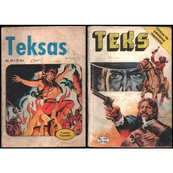 TEKSAS(No:50, Ceylan Yayınları, 1983, 82 sayfa) / TEKS(No:159, Ceylan Yayınları, 1984, 82 sayfa)