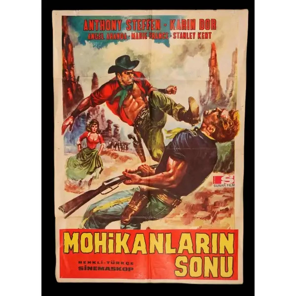 MOHİKANLARIN SONU (Sunar Film), Anthony Steffen - Karin Dor, 70x100 cm...