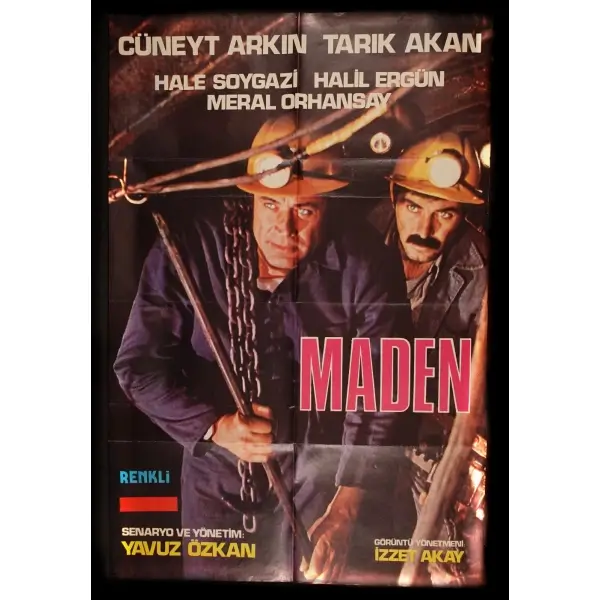 MADEN, Cüneyt Arkın - Tarık Akan - Hale Soygazi - Halil Ergün - Meral Orhansay, 68x100 cm...