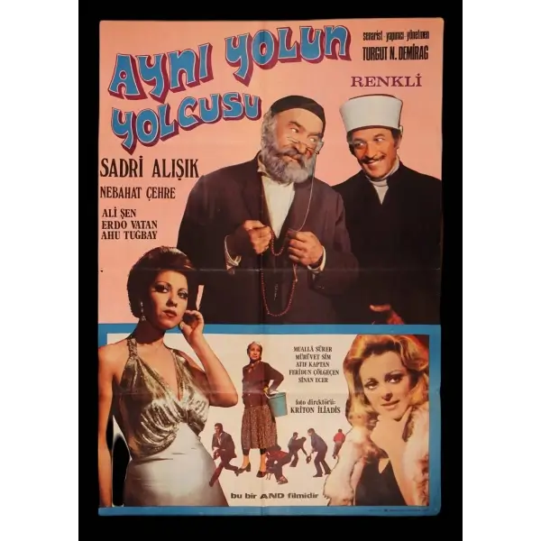 AYNI YOLUN YOLCUSU (And Film), Sadri Alışık - Nebahat Çehre, 68x100 cm...
