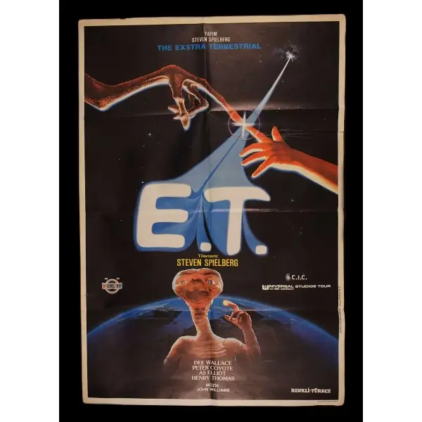 E.T. (Özen Film - C.I.C. Universal Studios Tour), Dee Wallace - Peter Coyote - As Elliot - Henry Thomas, 68x100 cm...