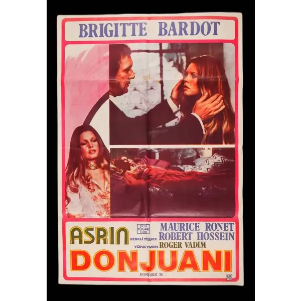 ASRIN DON JUANI (Yeni Togar Film), Brigitte Bardot - Maurice Ronet - Robert Hossein, 68x100 cm...