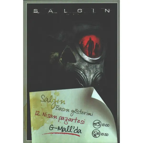 SALGIN filminin basın gösterimi ilanı, 12x18 cm...