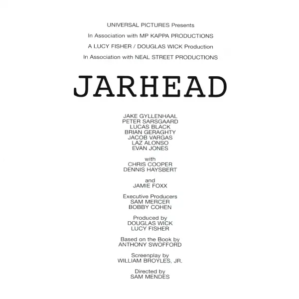 JARHEAD filminin tanıtım kitapçığı, 44 sayfa, 22x22 cm...