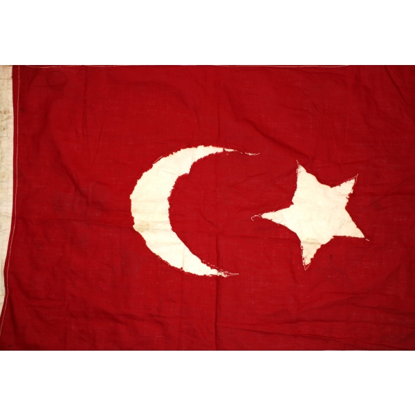 Eski dönem Türk bayrağı, 48x68 cm