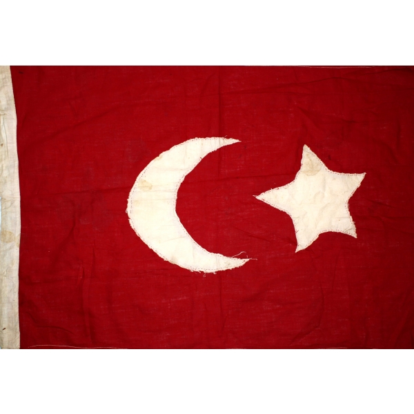 Eski dönem Türk bayrağı, 48x68 cm