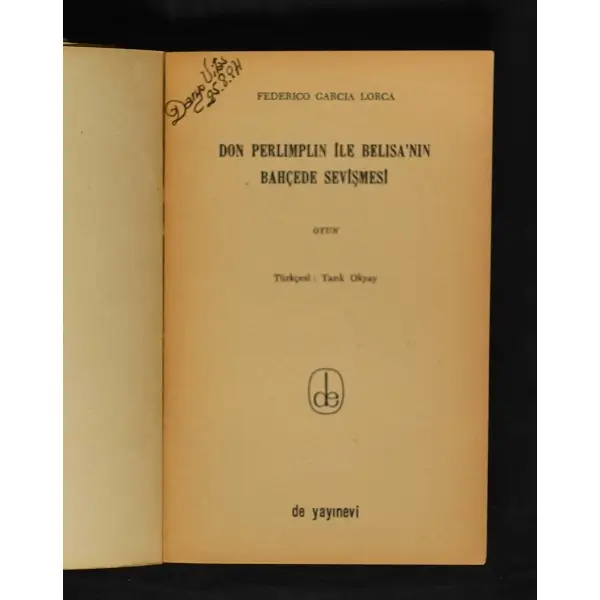 KISA OYUNLAR 1-2-3, 1964-1965, De Yayınevi, 10x16 cm...