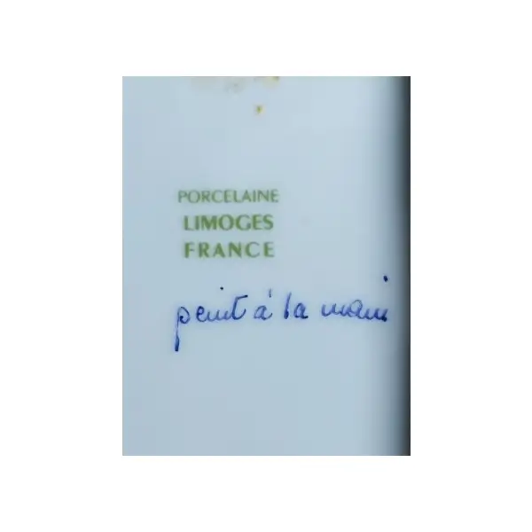 Fransız ´´LİMOGES´´ marka elle renklendirme lokumluk, 20x12, yükseklik 3 cm...