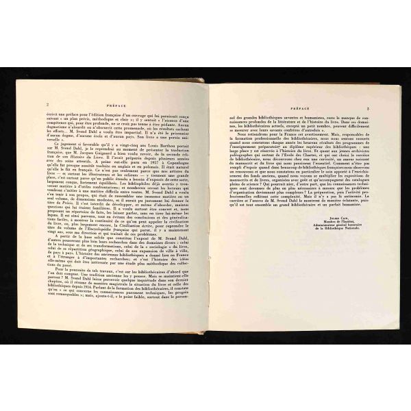 Antik çağlardan günümüze, kitabın tarihine, kitap yayıncılığına ve cilt sanatına dair yazılmış, bol görselli, Fransızca kitap: Svend Dahl, 1960, Editions Lamarre-Poinat, Paris, 348 sayfa, 18x23 cm...