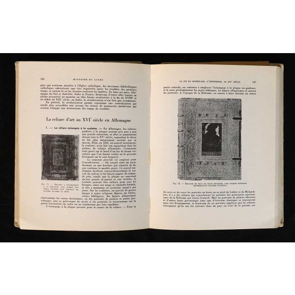 Antik çağlardan günümüze, kitabın tarihine, kitap yayıncılığına ve cilt sanatına dair yazılmış, bol görselli, Fransızca kitap: Svend Dahl, 1960, Editions Lamarre-Poinat, Paris, 348 sayfa, 18x23 cm...