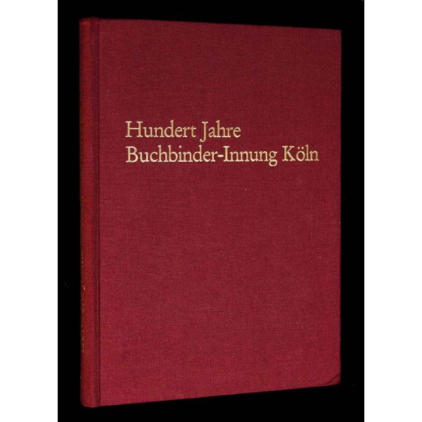 Köln´deki Ciltçiler Locasının 100 yıllık öyküsünü sunan Almanca kitap: HUNDERT JAHRE BUCHBINDER-INNUNG KÖLN, 1991, 192 sayfa, 18x25 cm...